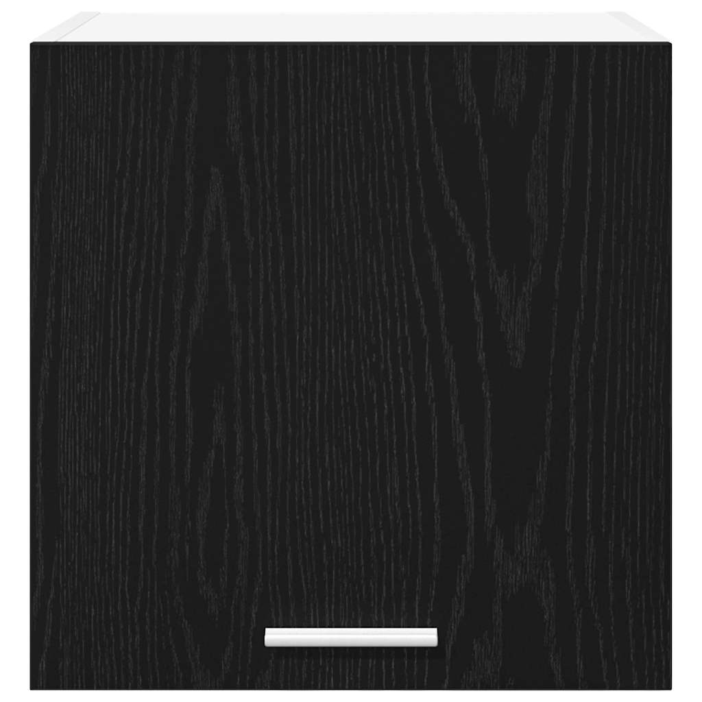 Hanging Cabinet Riga Black Oak and White 40 x 31 x 40 cm